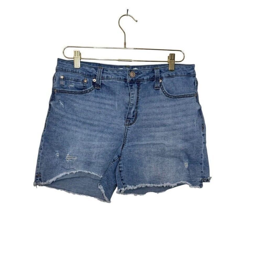 Seven 7 For All Mankind Weekend Short Denim Shorts Women's 10 Blue Festival Boho